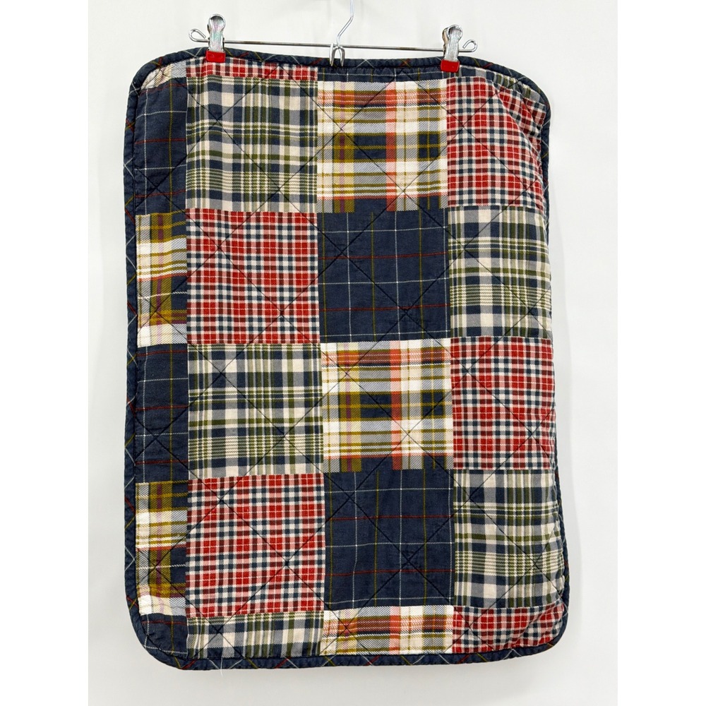 Eddie Bauer Quilted Patchwork Madrona‎ Plaid Pillow Sham 1 Standard Sham